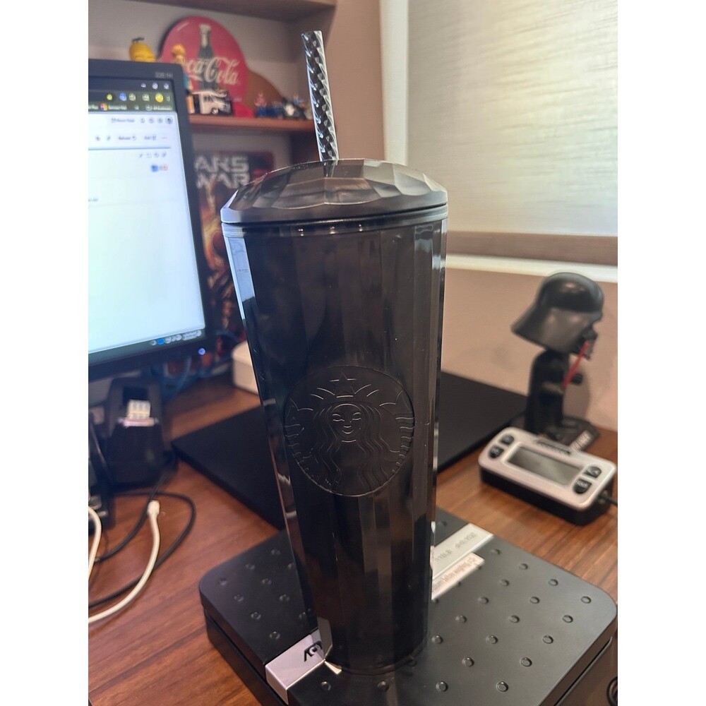 NEW Starbucks Iridescent Black Pearl Marbled VENTI 24oz Cold Cup w/Siren Logo
